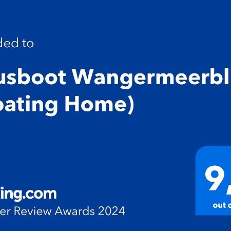 Hausboot Wangermeerblick Schillig Dış mekan fotoğraf