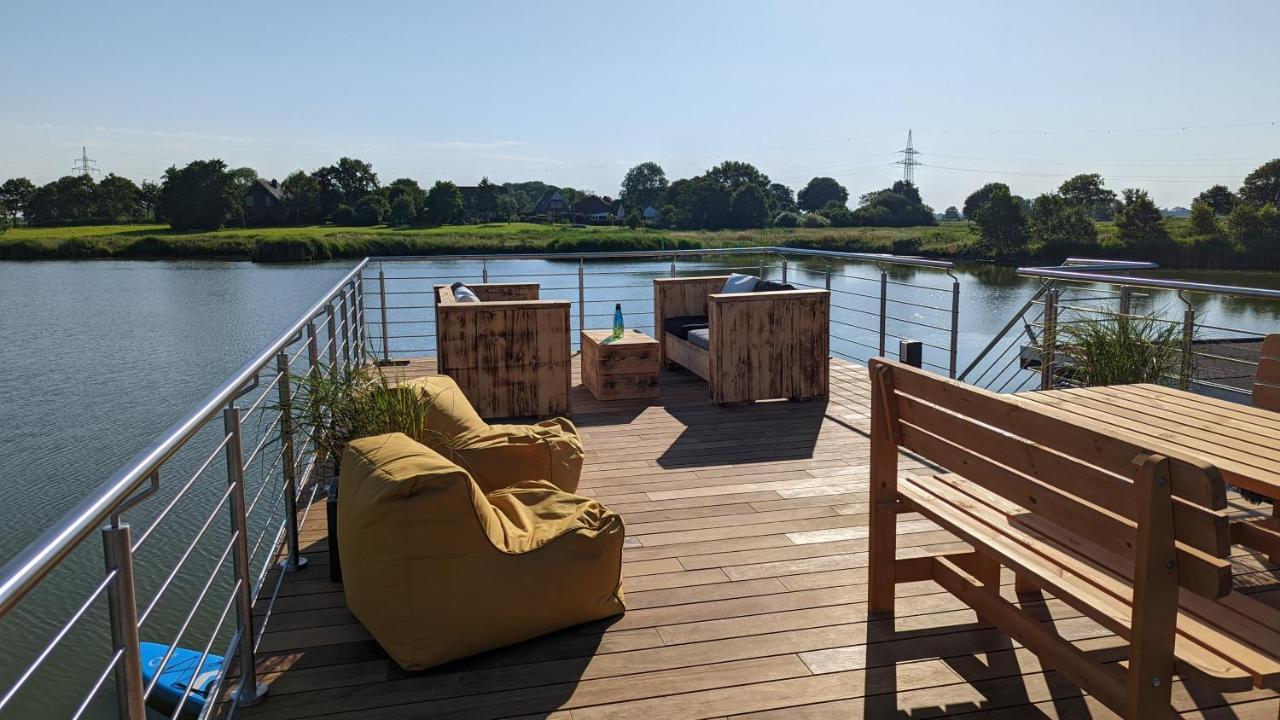 Hausboot Wangermeerblick Schillig Dış mekan fotoğraf